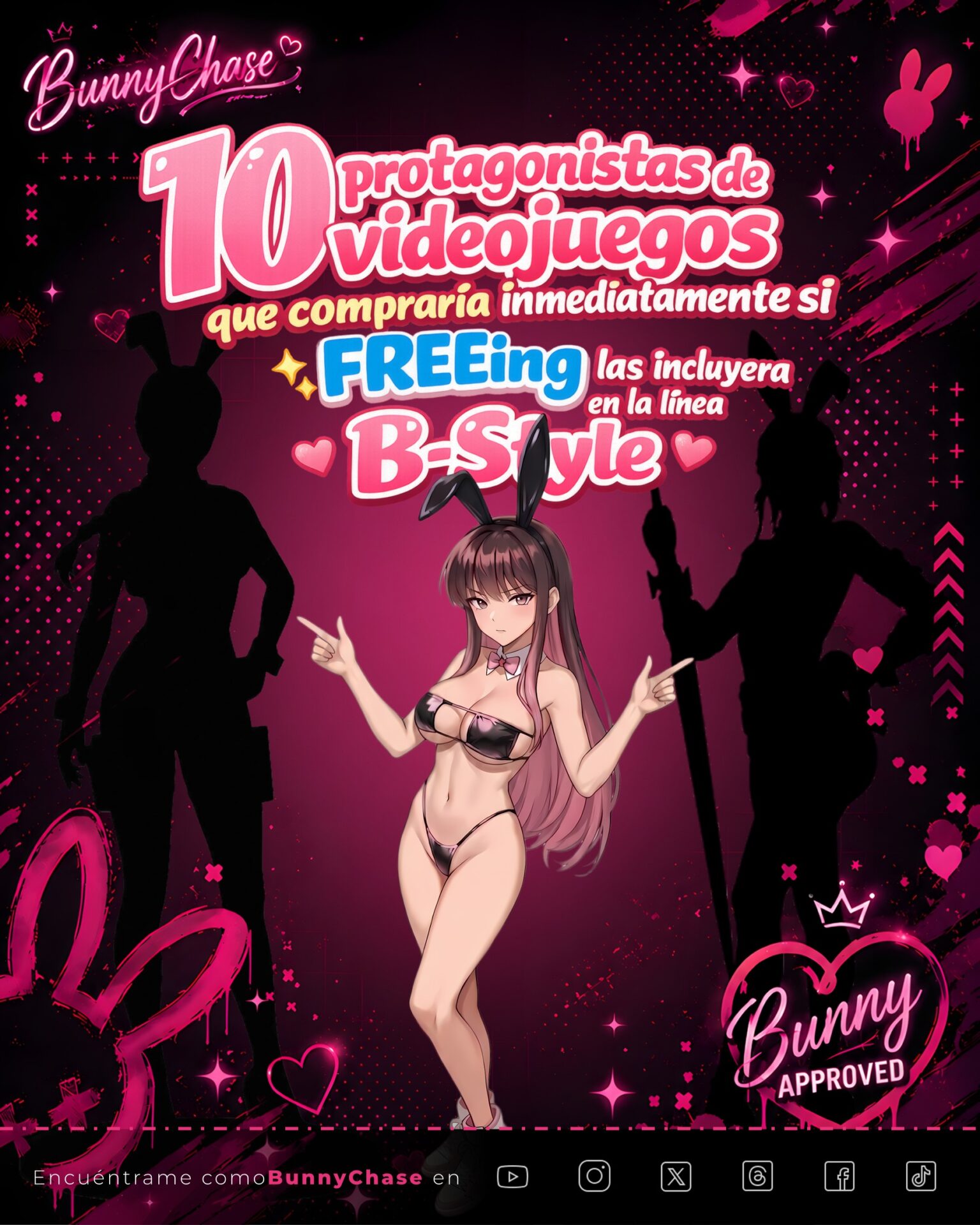 10 protagonistas de videojuegos que compraría inmediatamente si FREEing las incluyera en la línea B-Style - BunnyChase