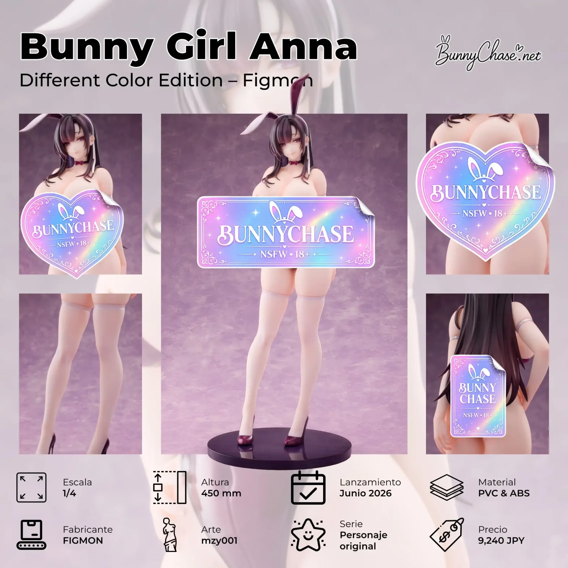 Bunny Girl Anna: Different Color Edition por Figmon - BunnyChase