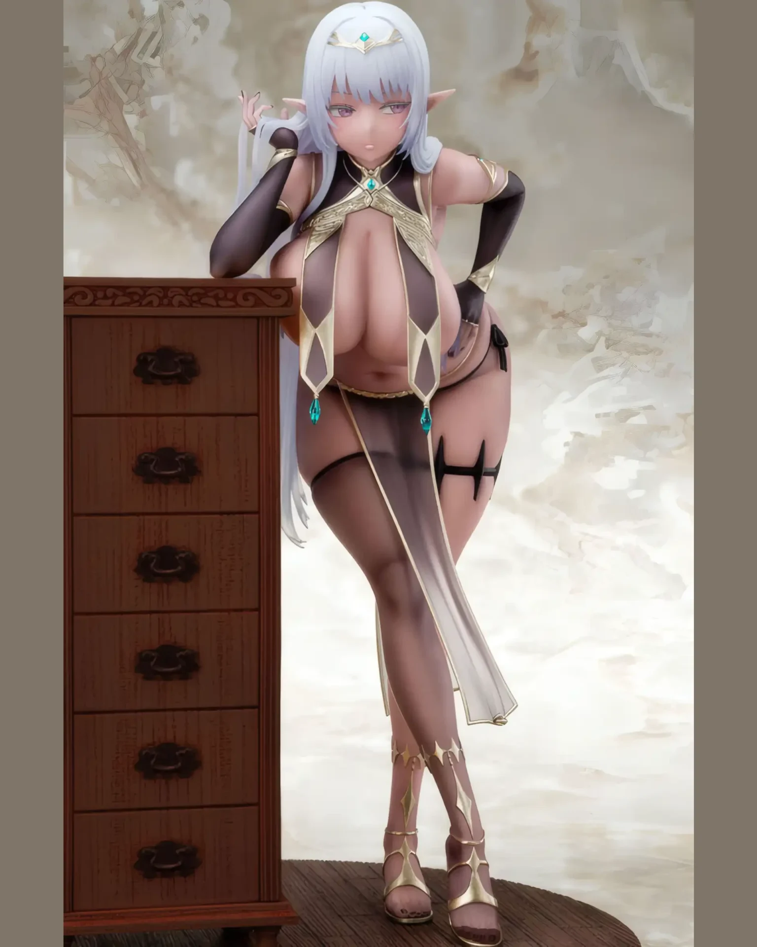 Dark Elf por Oekakizuki - BunnyChase