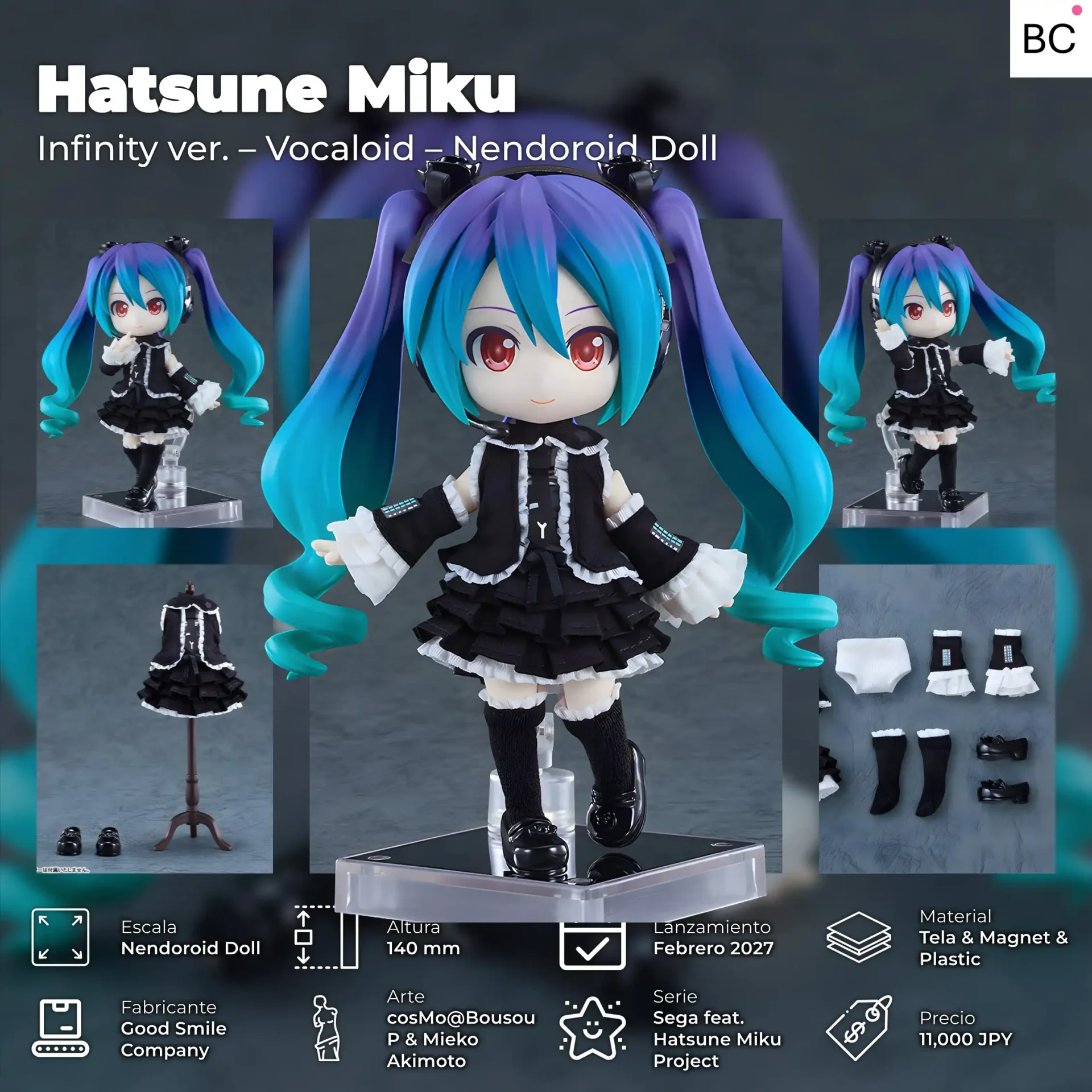 Hatsune Miku: Infinity ver. – Vocaloid (Nendoroid Doll) - BunnyChase